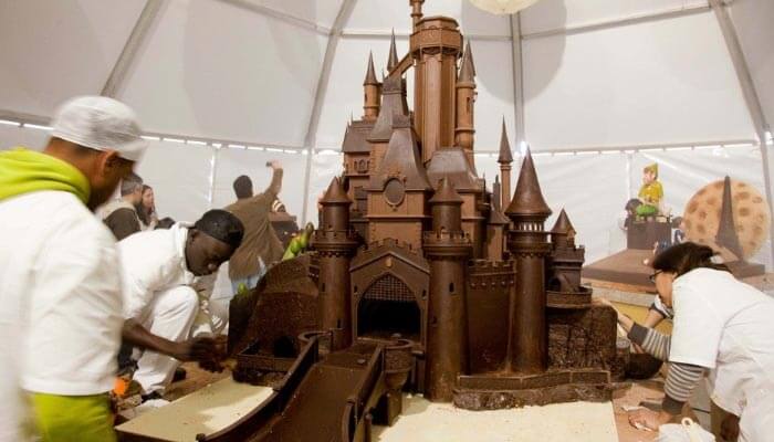 Castelo-de-chocolate-escultura-feira-de-óbidos